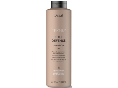 Lakme apsauginis šampūnas plaukams Teknia Full Defense Shampoo žalingo aplinkos poveikio paveiktiems plaukams 1000ml